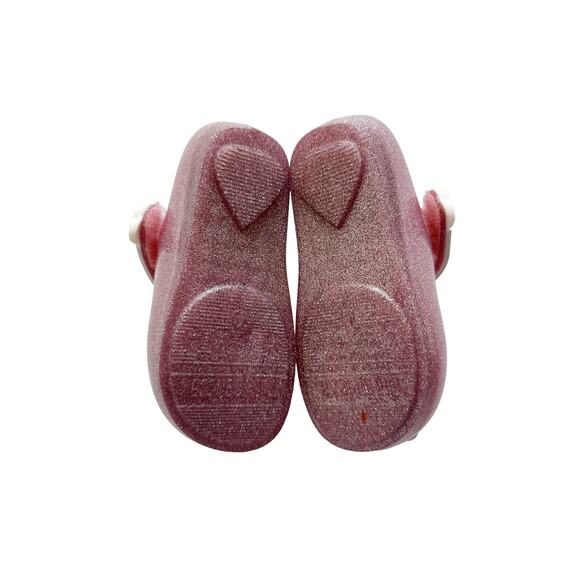 Mini Melissa Unicorn Pink Sparkle Ultragirl Flats Size 7 - Picture 5 of 5